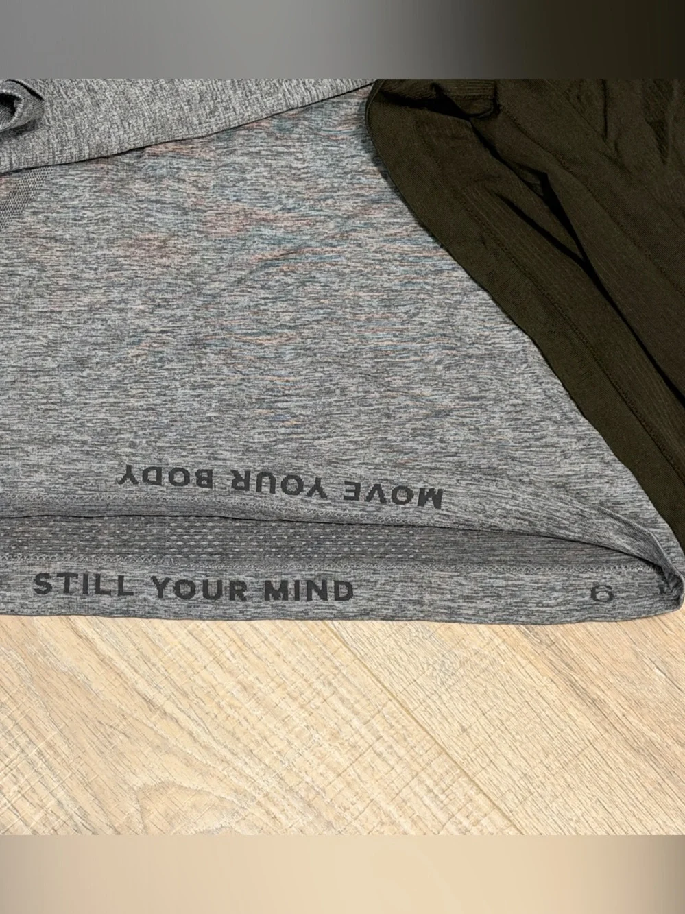 Neutral Long Sleeve Tops - Heather Gray & Olive